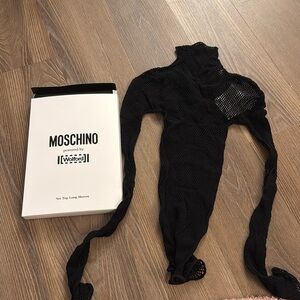NWT Moschino x Wolford net top long sleeve